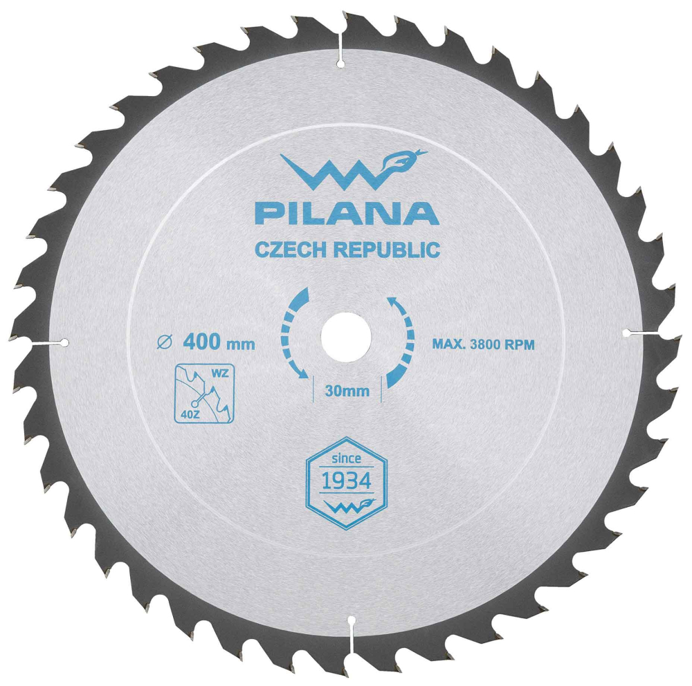 Pílový kotúč s SK plátkami 400x3,0x30 zuby 40 WZ, PILANA