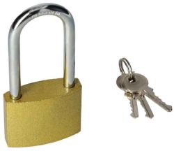 Z�mok visiaci liatinov�, pred�en� uz�ver, AB-60 mm, XL-TOOLS