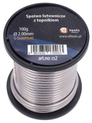 Spjka mkk Sn97Cu3, priemer 2,0 mm, 100 g, tavidlo SW26, XL-TOOLS