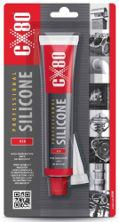 SILIK�N PROFESIONAL do 380�C, 80 ml, �erven� s aplik�torom, na blistri