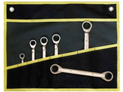 Sada ra��ov�ch o�kov�ch k���ov v pl�tne 6-dielna 6 x 8 a� 18 x 19 mm, GUNMETAL,, PROTECO