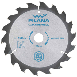 P�lov� kot�� s SK pl�tkami 160x2,0x20 zuby 18 WZ, PILANA