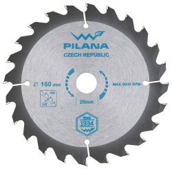 P�lov� kot�� s SK pl�tkami 160x2,0x20 zuby 24 WZ, PILANA