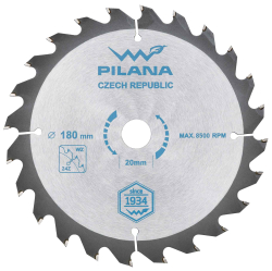 P�lov� kot�� s SK pl�tkami 180x2,0x20 zuby 24 WZ, PILANA
