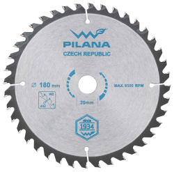 P�lov� kot�� s SK pl�tkami 180x2,0x20 zuby 40 WZ, PILANA
