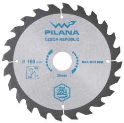 P�lov� kot�� s SK pl�tkami 190x2,2x30 zuby 24 WZ, PILANA