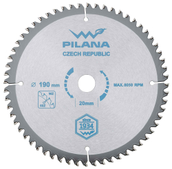 P�lov� kot�� s SK pl�tkami 190x2,2x20 zuby 60 WZ, PILANA