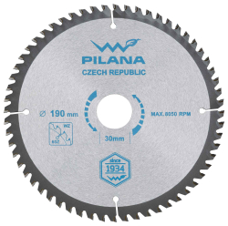 P�lov� kot�� s SK pl�tkami 190x2,2x30 zuby 60 WZ, PILANA