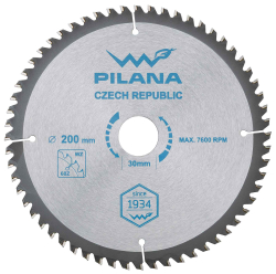 P�lov� kot�� s SK pl�tkami 200x2,2x30 zuby 60 WZ, PILANA