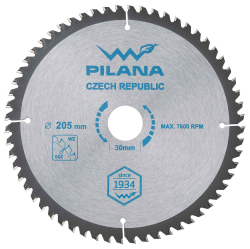 P�lov� kot�� s SK pl�tkami 205x2,2x30 zuby 60 WZ, PILANA