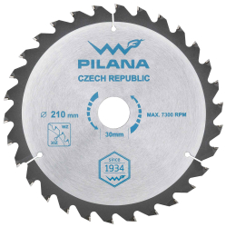 P�lov� kot�� s SK pl�tkami 210x2,2x30 zuby 30 WZ, PILANA