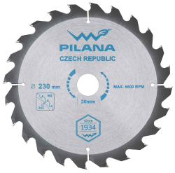 P�lov� kot�� s SK pl�tkami 230x2,4x30 zuby 24 WZ, PILANA