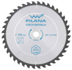 P�lov� kot�� s SK pl�tkami 350x3,0x30 zuby 40 WZ, PILANA