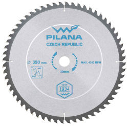 P�lov� kot�� s SK pl�tkami 350x3,0x30 zuby 60 WZ, PILANA