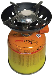 Sada: kempingov� vari� WIND SHIELD s regul�ciou+300g kartu�a, pripojenie z�vit 7/16",ELICO