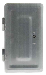 Kom�nov� dvierka s k���om 360 x 200 mm, pozinkovan� farba