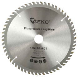 P�lov� kot�� s SK pl�tkami 185 x 2,2 x 20 mm 60 zubov, GEKO