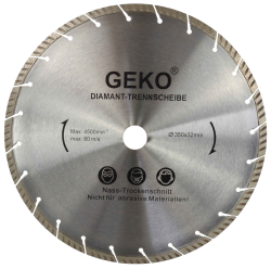 Diamantov� kot�� segmentov� 350 x 32 mm, LASER, GEKO