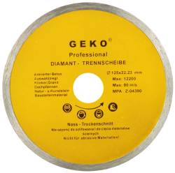Diamantov� kot�� celoobvodov� 125 x 22 x 1,9 mm, GEKO