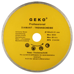 Diamantov� kot�� celoobvodov� 180 x 22,2 x 2,5 mm, GEKO