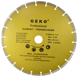 Diamantov� kot�� segmentov� 300 x 32 x 3,3 mm, GEKO