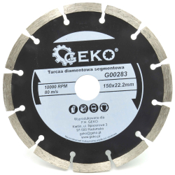 Diamantov� kot�� segmentov� 150 x 22 x 2,4 mm, segment 10 mm, PROFI, GEKO