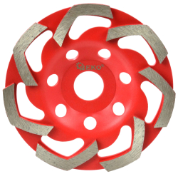 Br�sny diamantov� kot�� 125 x 22 mm na kame�, L-SHAPE, GEKO