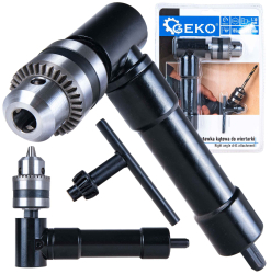 Adapt�r so sk�u�ovadlom 1-10 mm pre u�ahovanie a v�tanie pod uhlom 90�, GEKO