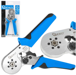 Krimpovacie-lisovacie klie�te na koncovky k�blov 0,25-6mm2, GEKO