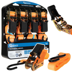 Reme� up�nac� s ra��ou 700 kg, sada 4 ks, 25 mm x 4,5 m, GEKO