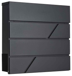 Po�tov� schr�nka 36,5 x 36,5 x 10 cm, �ierna, GEKO