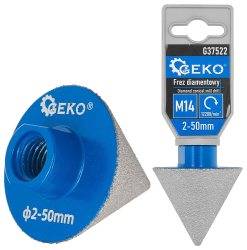 Br�sny diamantov� ku�e�ov� kot�� 2-50 mm, upnutie z�vit M14, GEKO