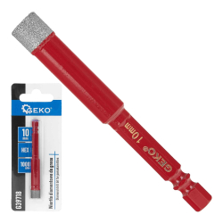 Diamantov� vrt�k do gresu 10 mm, upnutie 6-HRAN, GEKO