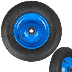 Nafukovacie koleso s lo�iskami, otvor 20 mm, priemer 39 cm, ��rka 8,5 cm, modr�, bez osky