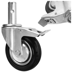 Koleso na le�enie s brzdou 160 mm, nosnos� 125 kg, GEKO