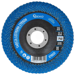 Br�sny lamelov� kot�� polkruhov� na zvary 125 x 22,2 zrno 40 ZIRKON, GEKO