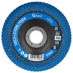 Br�sny lamelov� kot�� polkruhov� na zvary 125 x 22,2 zrno 60 ZIRKON, GEKO