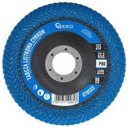 Br�sny lamelov� kot�� polkruhov� na zvary 125 x 22,2 zrno 80 ZIRKON, GEKO