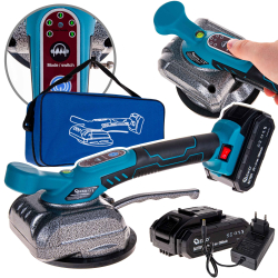 Akumul�torov� vibra�n� pr�savka na obklady a dla�bu, 2x 21V akumul�tor, GEKO