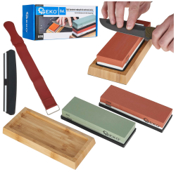 Sada br�snych kame�ov s vodiacou li�tou a ko�en�m p�som, zrnitos� 400-8000, GEKO