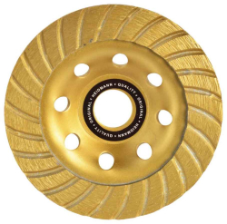 Br�sny diamantov� kot�� 125 x 22 mm TURBO, bez z�vitu, na bet�n, HEIDMAN