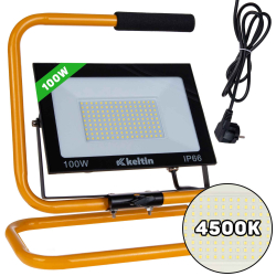 LED reflektor 100W so stojanom, neutr�lna biela 4500K, KELTIN