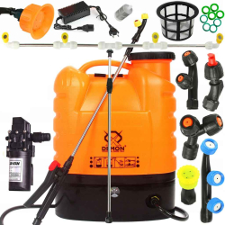 Postrekova� akumul�torov� 16 litrov�, akumul�tor 12V-8Ah, oran�ov�, MAR-POL