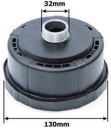 Vzduchov� filter do 200 litrov�ch kompresorov , z�vit M32, priemer 13 cm, MAR-POL