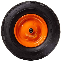 Nafukovacie koleso s lo�iskami, otvor 10 mm, priemer 400 mm, ��rka 90 mm, oran�ov�
