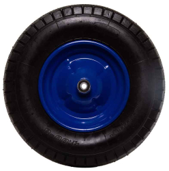 Nafukovacie koleso s lo�iskami, otvor 10 mm, priemer 400 mm, ��rka 90 mm, modr�