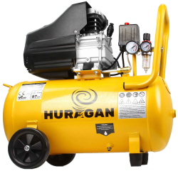 Kompresor olejov� 1-piestov� 1,5 kW, 220 l/min, 230V, vzdu�n�k 50 litrov, HURAGAN