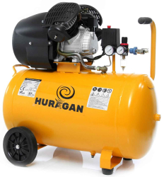Kompresor olejov� 2-piestov� 2,2 kW, 530 l/min, 230V, vzdu�n�k 100 litrov, HURAGAN