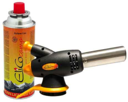 Sp�jkovacia lampa s piezo zapa�ova�om a kartu�ou 220g, oto�n� uz�ver, ELICO