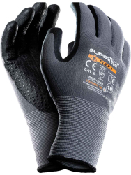 Ochrann� rukavice SUPER TECH FLEX+, mikropenov� nitril, PVC ter��ky, ve�kos� 11, VASKO